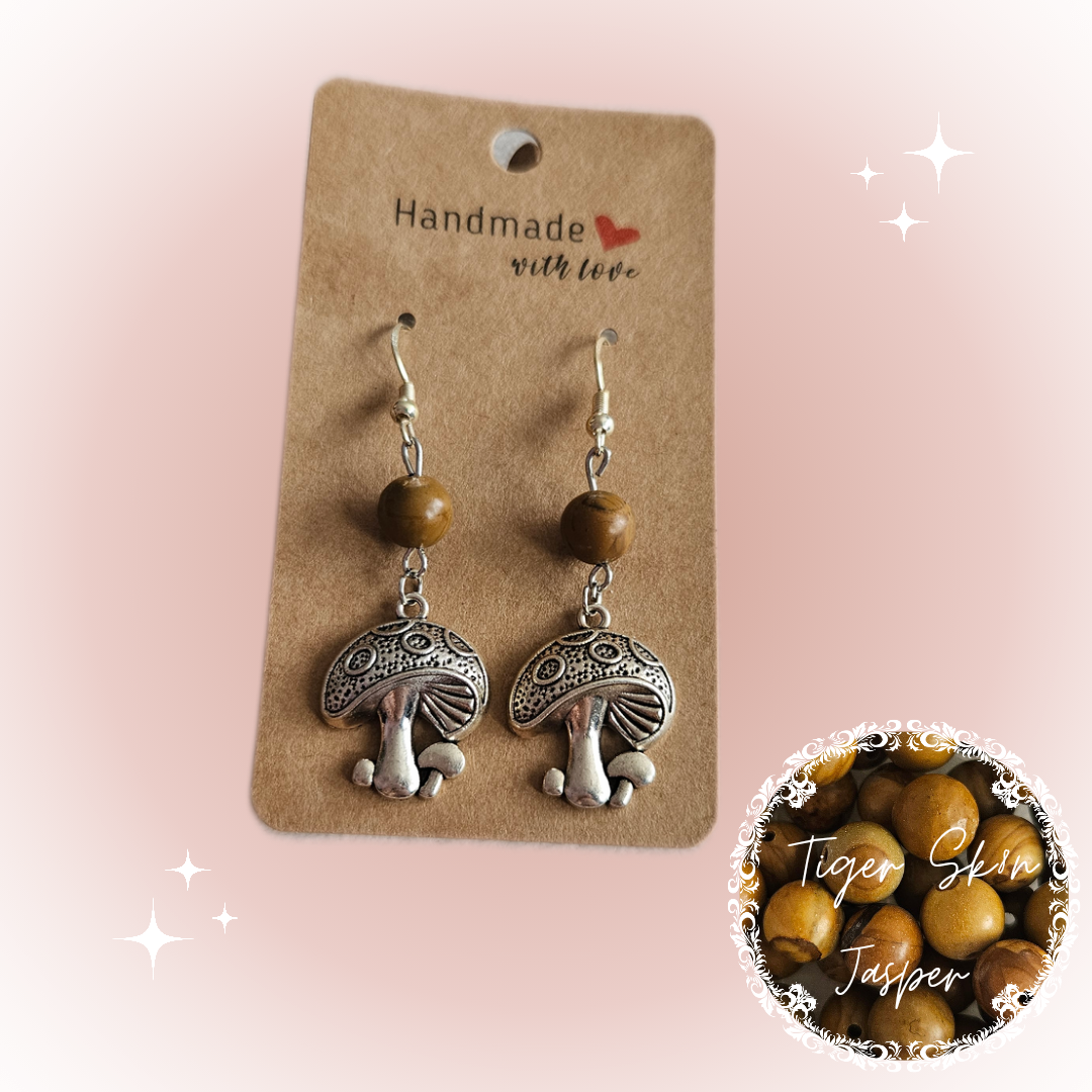 Gemstone And Silver Charm Earrings Collection