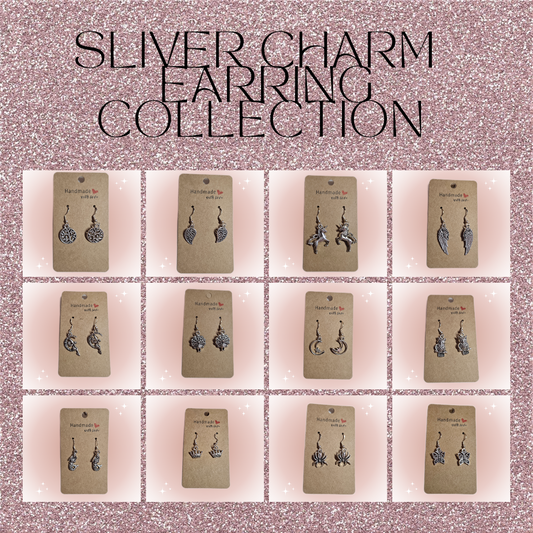 Silver Charm Earrings Collection